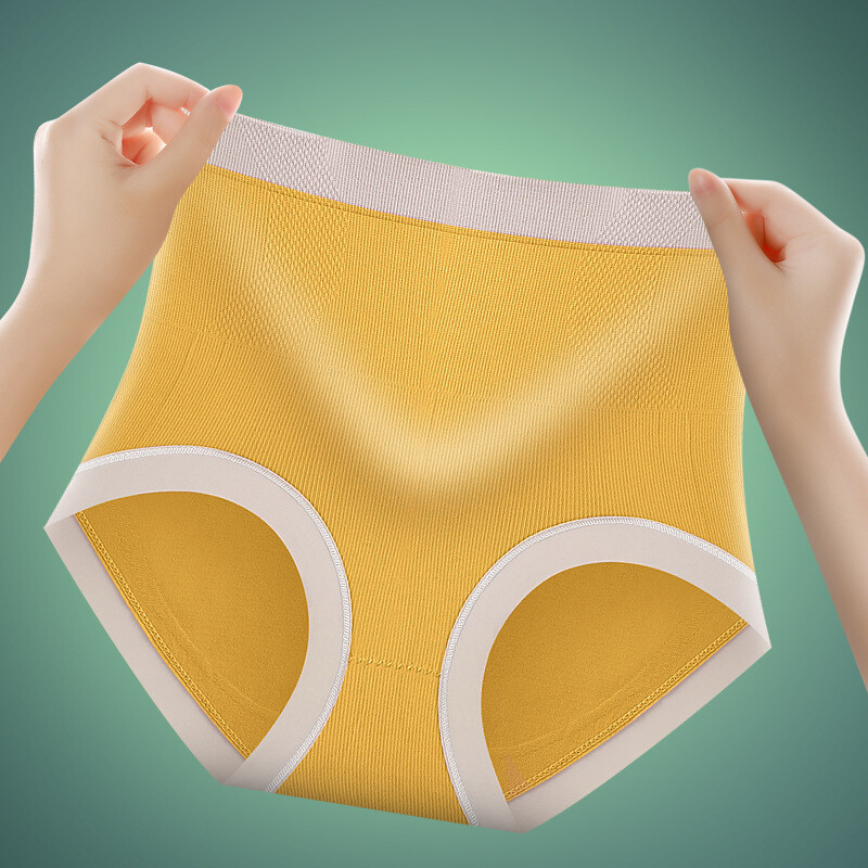 6PCS/LOT Sexy Womens High Waist Panties Brief Full Coverage Underpant Lingeries