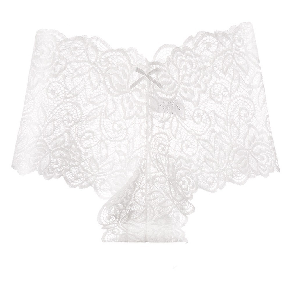 Sexy Low Waist Lace Chiffon Underwear for Women Triangle T Back Design