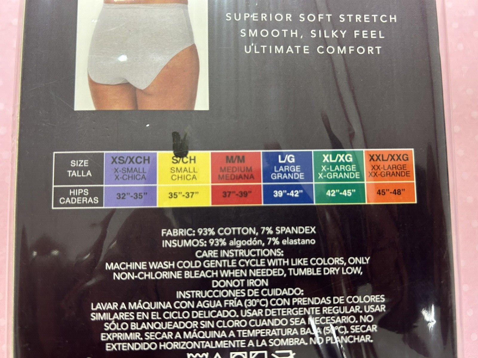 Ex Carole Hochman Midnight Premium Luxe Soft Cotton Briefs 5 PACK Sizes XS-2XL