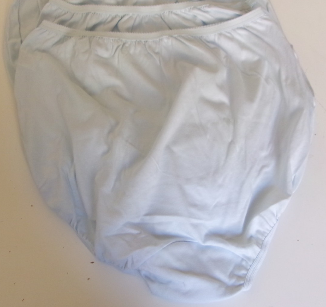 3 Dixie Belle by Velrose Cotton Briefs 100% Cotton Blue Size 9 Style 410