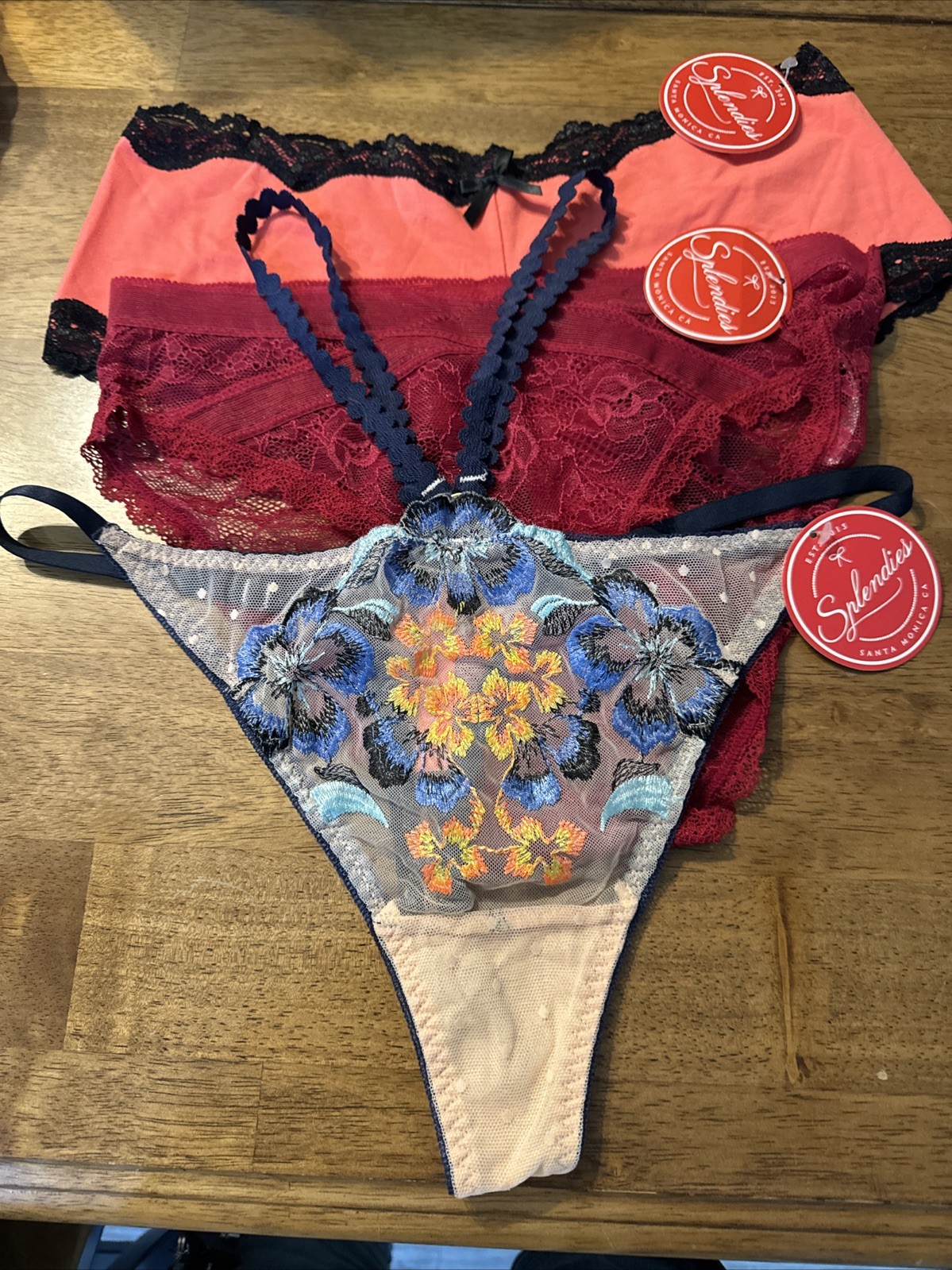 Splendies Panties Lot If 3 Mixed Styles Med NWT