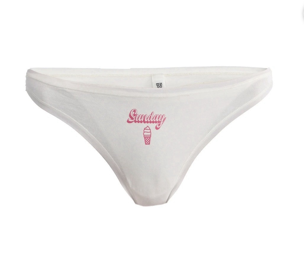 7-Pair NO BOUNDARIES Women’s XS (0-2) Cotton Thong Mid-Rise Days Of The Week