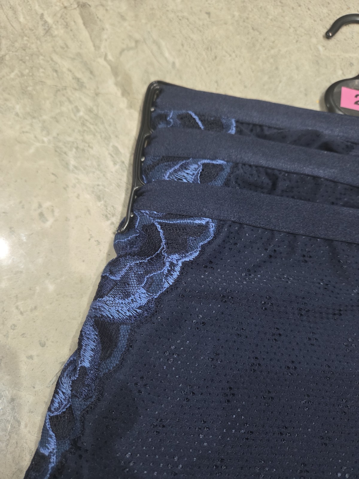 M&S COLLECTION 3pk Wildblooms High Rise Knicker Shorts Knickers Size 22 NAVY