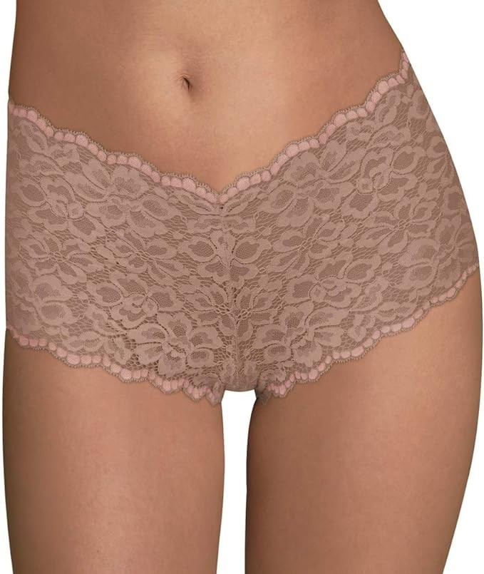 Maidenform Women’s Boy Shorts Fit, Cheeky Lace Boyshort Underwear