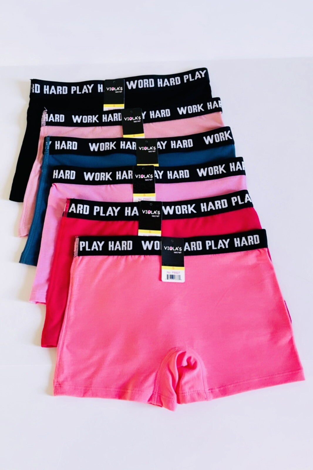 Lot 6 Pcs Boxer Briefs Sexy Women’s Underwear Panties Boyshorts Cotton 27 Size L