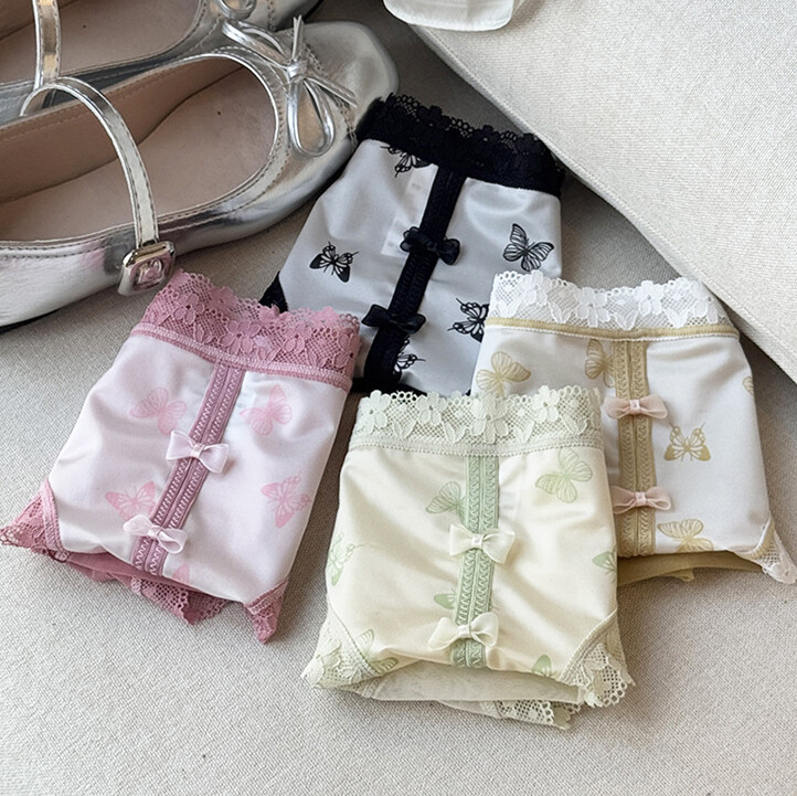4 Pack Lot Ladies Womens Sexy Lace Panties Underwear Sheer See Through Lingeries