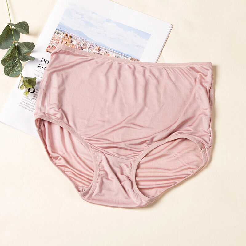 5pcs/lot Mulberry Silk Underwear Women’s Briefs Plus Size Real Silk Lady Panties