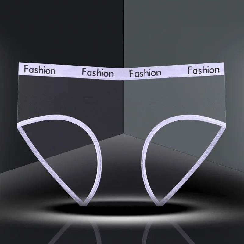 Mid Rise Mesh Panties Women’s Transparent Seamless Soft Stretch Comfort Briefs