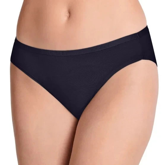 Jockey Women’s 5-Pack Organic Cotton Stretch Bikini, Beige, Size L
