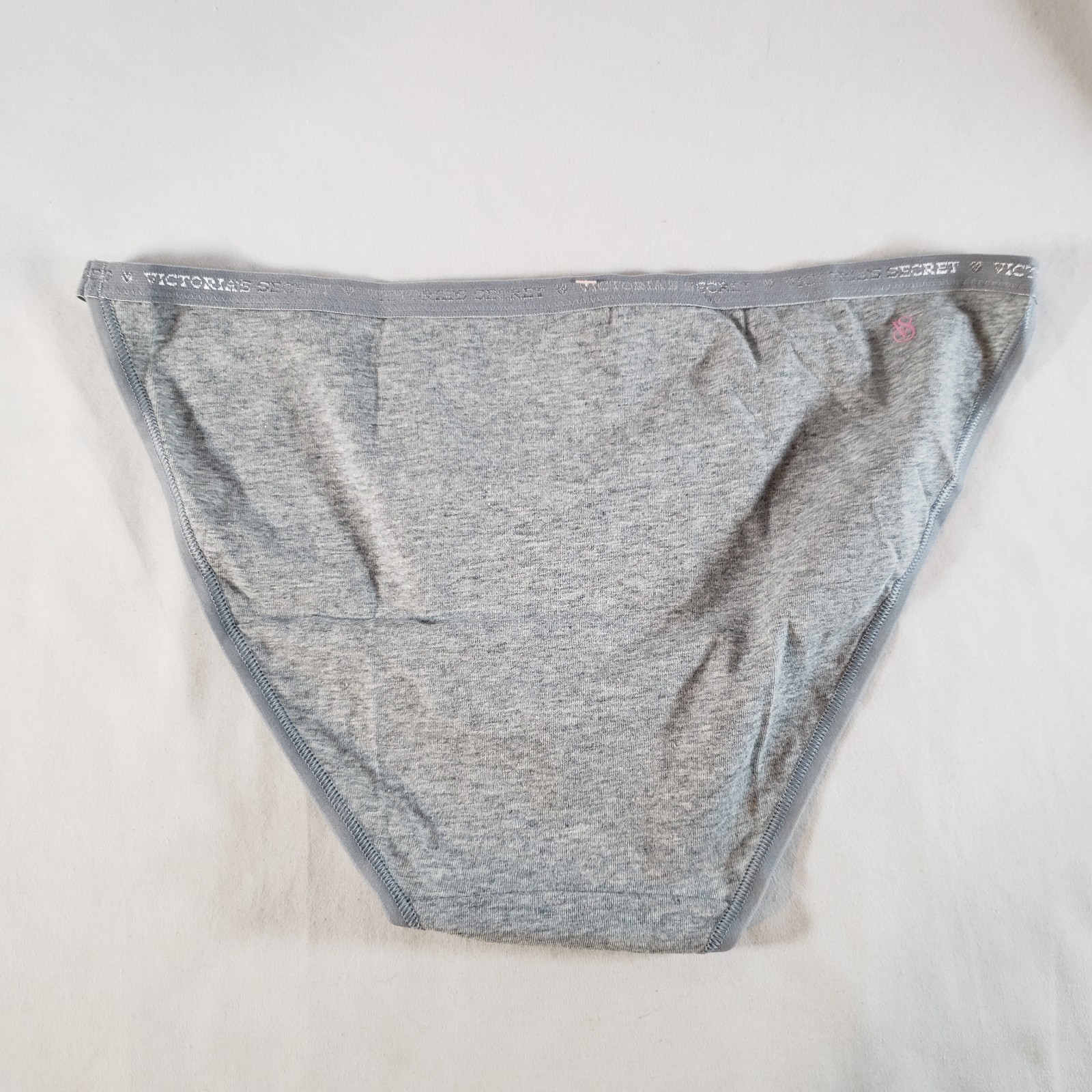 Victoria’s Secret String Bikini Medium Heather Gray Cotton Blend