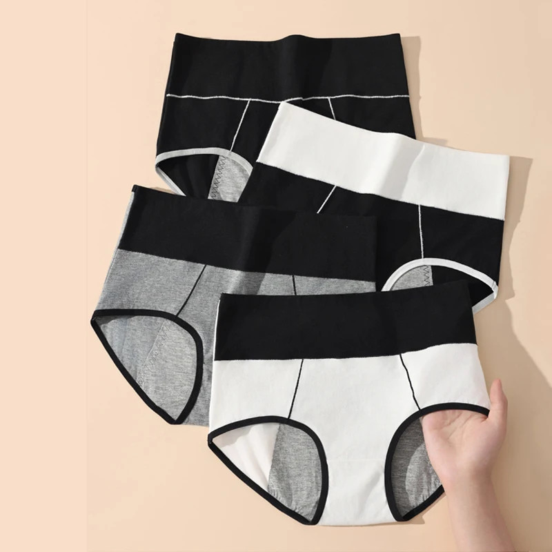 1pc High Waist Menstrual Panties Leak Proof Cotton Plus Size M-4XL Underwear