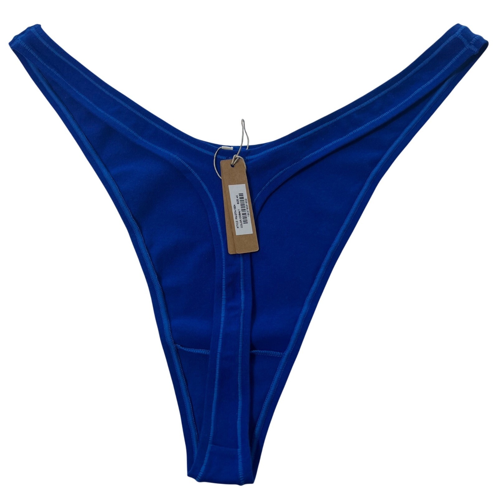 SKIMS Cotton Jersey Micro Dipped Thong Lot of 3 Cobalt 4X