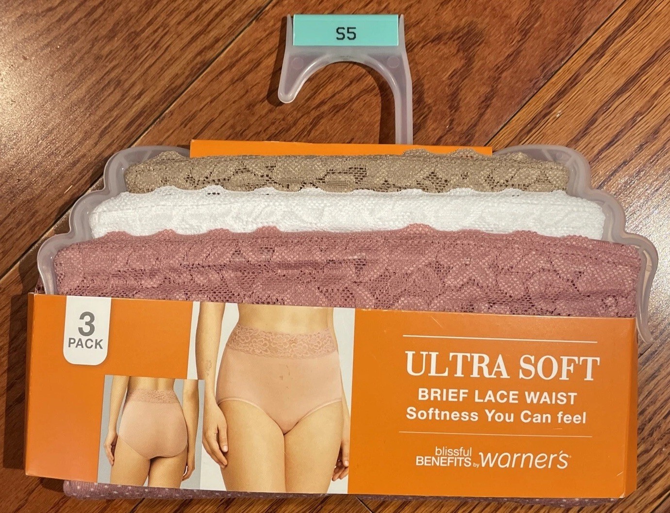 Womens Brief Panty Warners Blissful Benefits 3 Pair Ultra Soft Panties Small 5