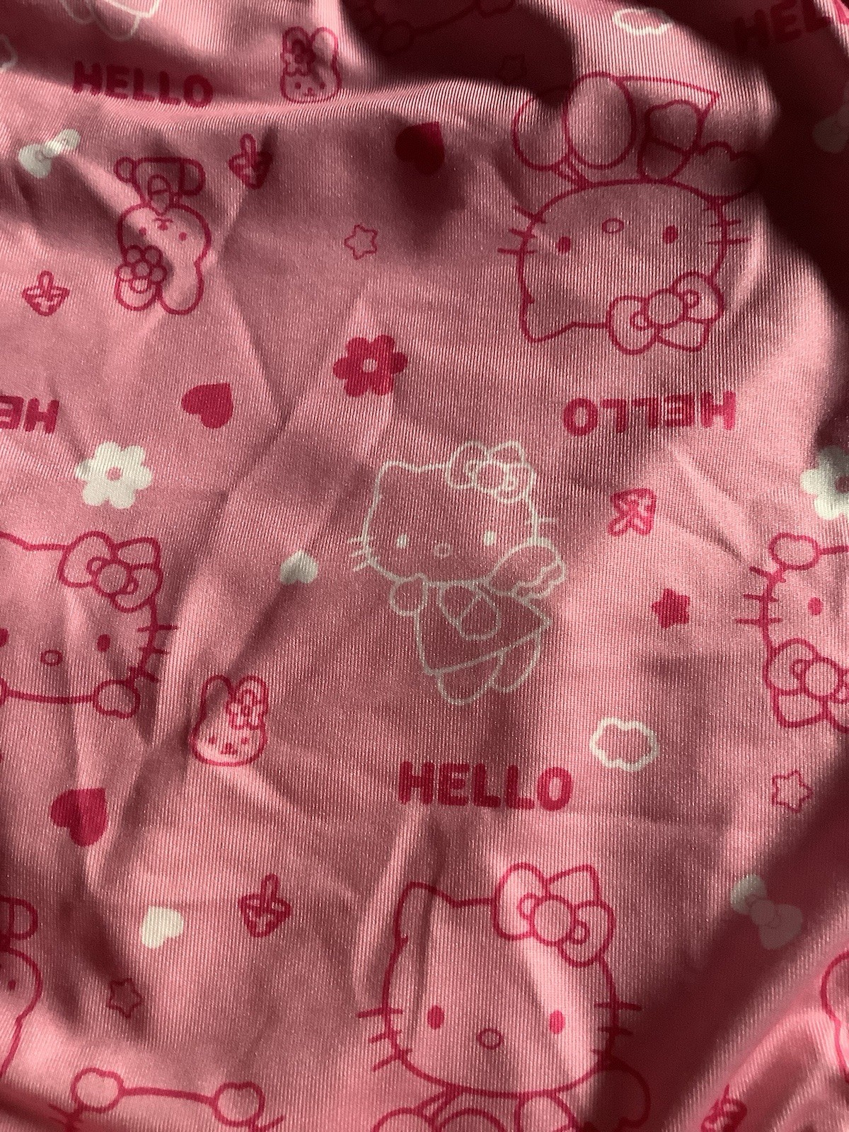 Women’s Teens Hello Kitty Cartoon Kawaii Briefs Stretch Fuchsia Pink White 3pk S