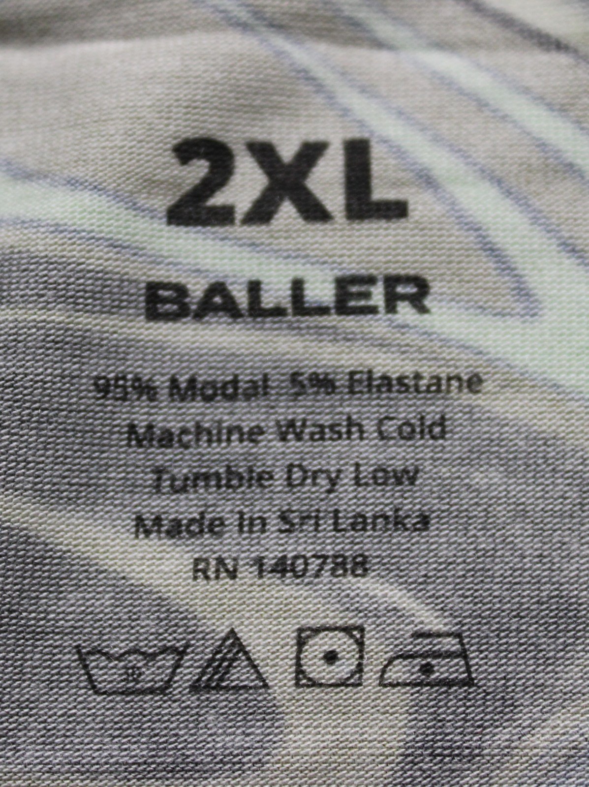 Woxer Women’s Baller Soft Modal Mid-Rise Boxer Briefs DH3 Borealis 2XL NWT