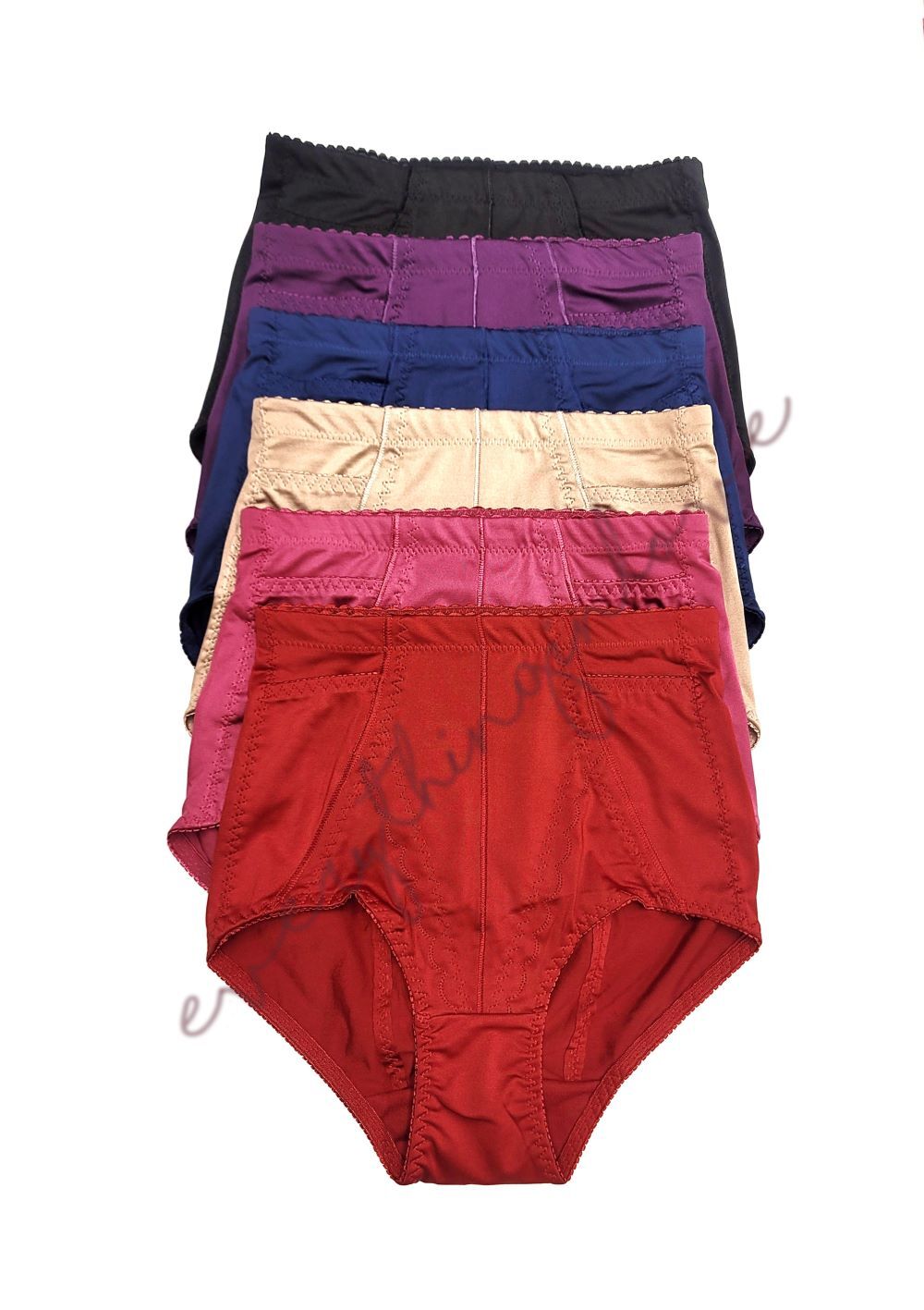 Satin Side Pockets High Waist Full Coverage Tummy Control Butt Lift Girdle Panty