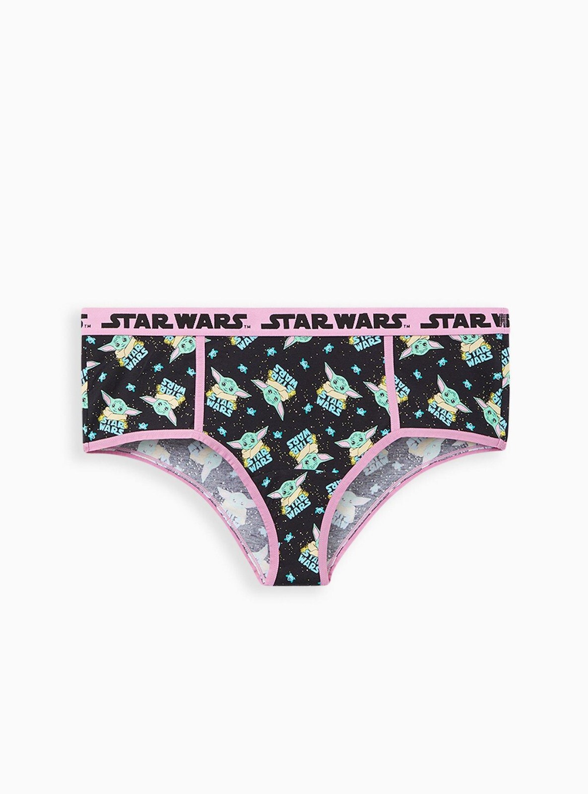 Torrid Star Wars Cheeky Cotton Baby Yoda Panty Black 1 1X 14 16 #H43293