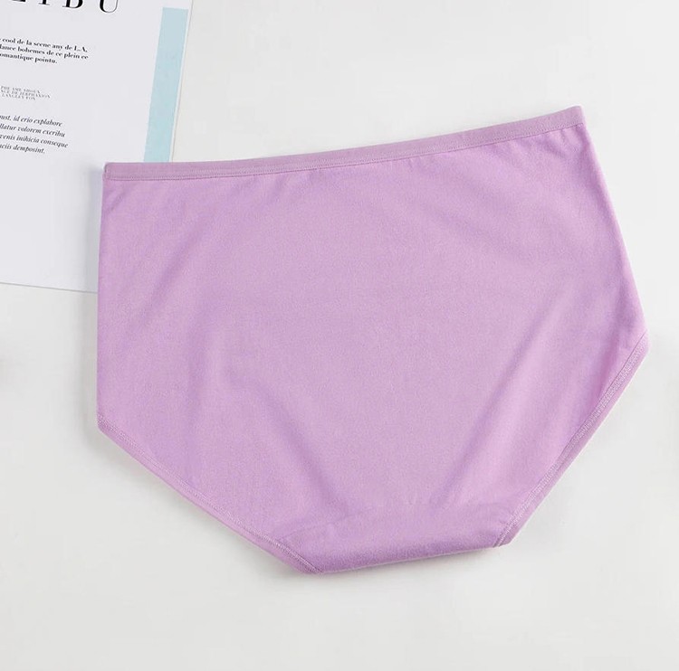 6Pcs/Lot Women High Waist Cotton Panties Plus Size 5XL Breathable Patchwork Slim