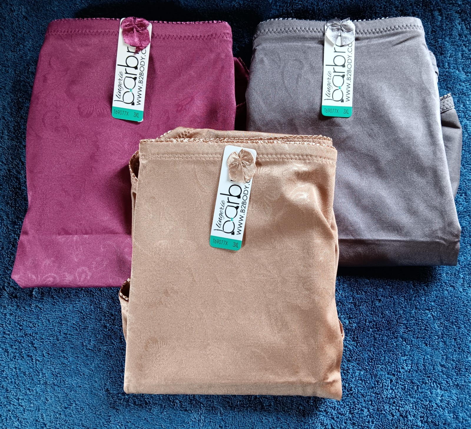 Barbra B2Body Light Control Full Coverage Lot 3 3XL Underwear Briefs Panties NWT