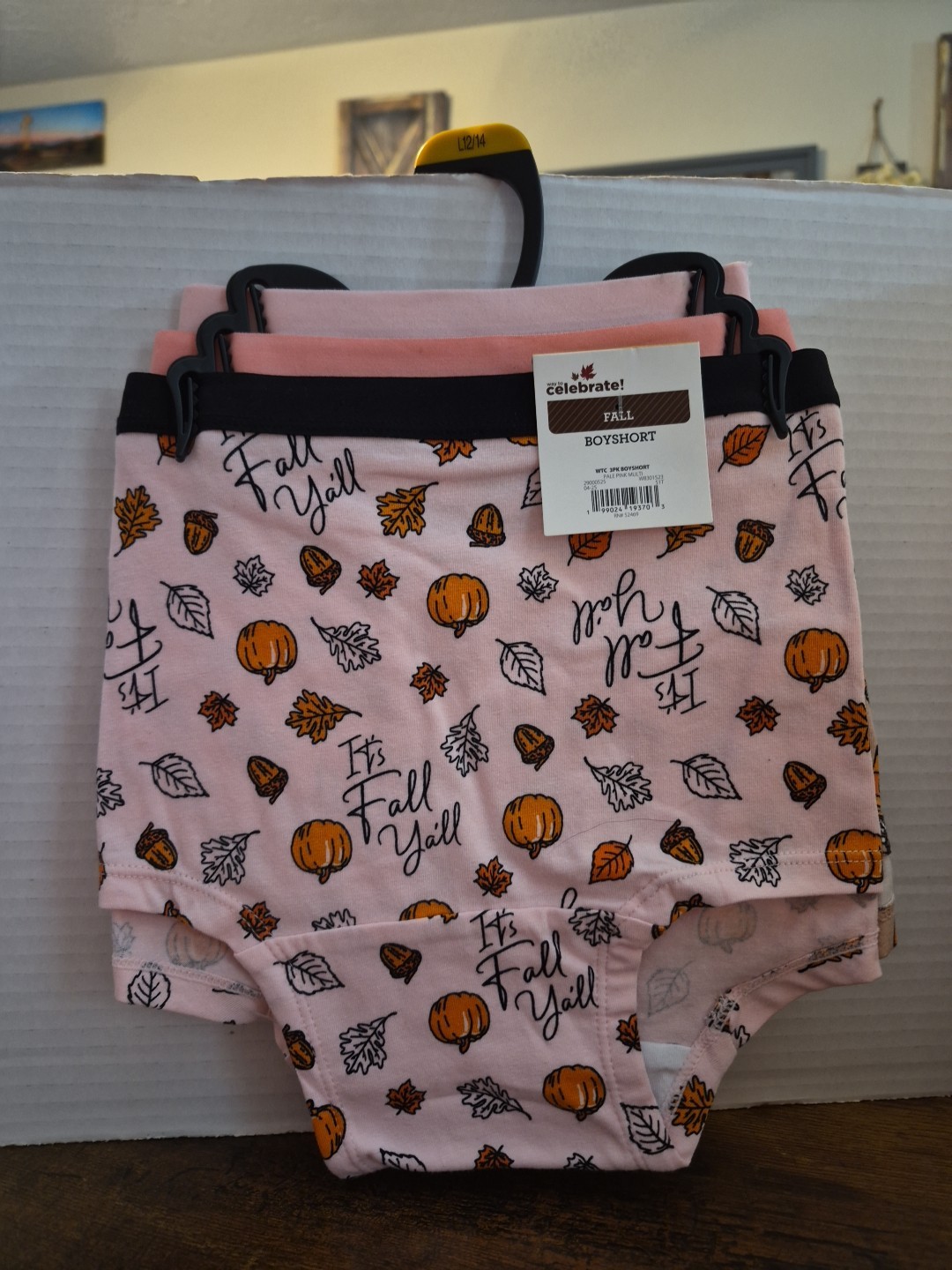 Fall Themed Women’s Boyshorts 3-Pack Size Large 12-14 New!