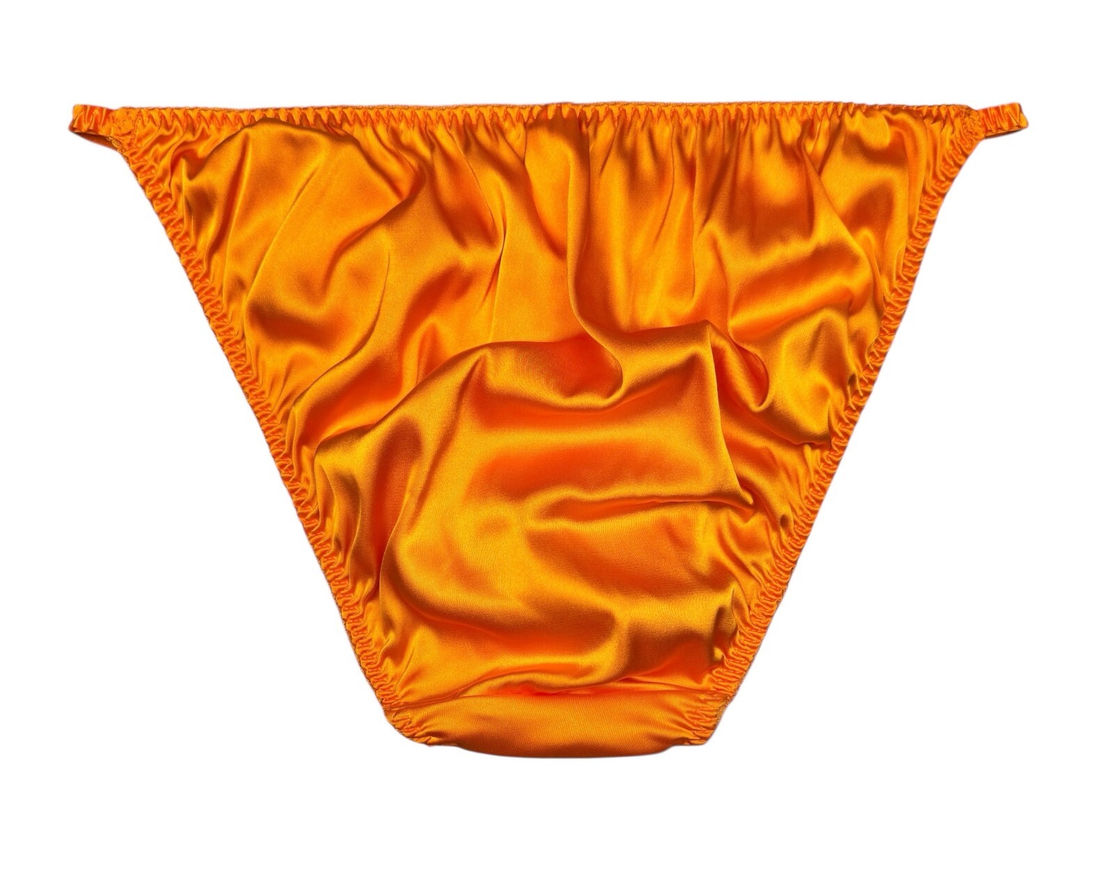 Classic Satin String Bikini Orange M