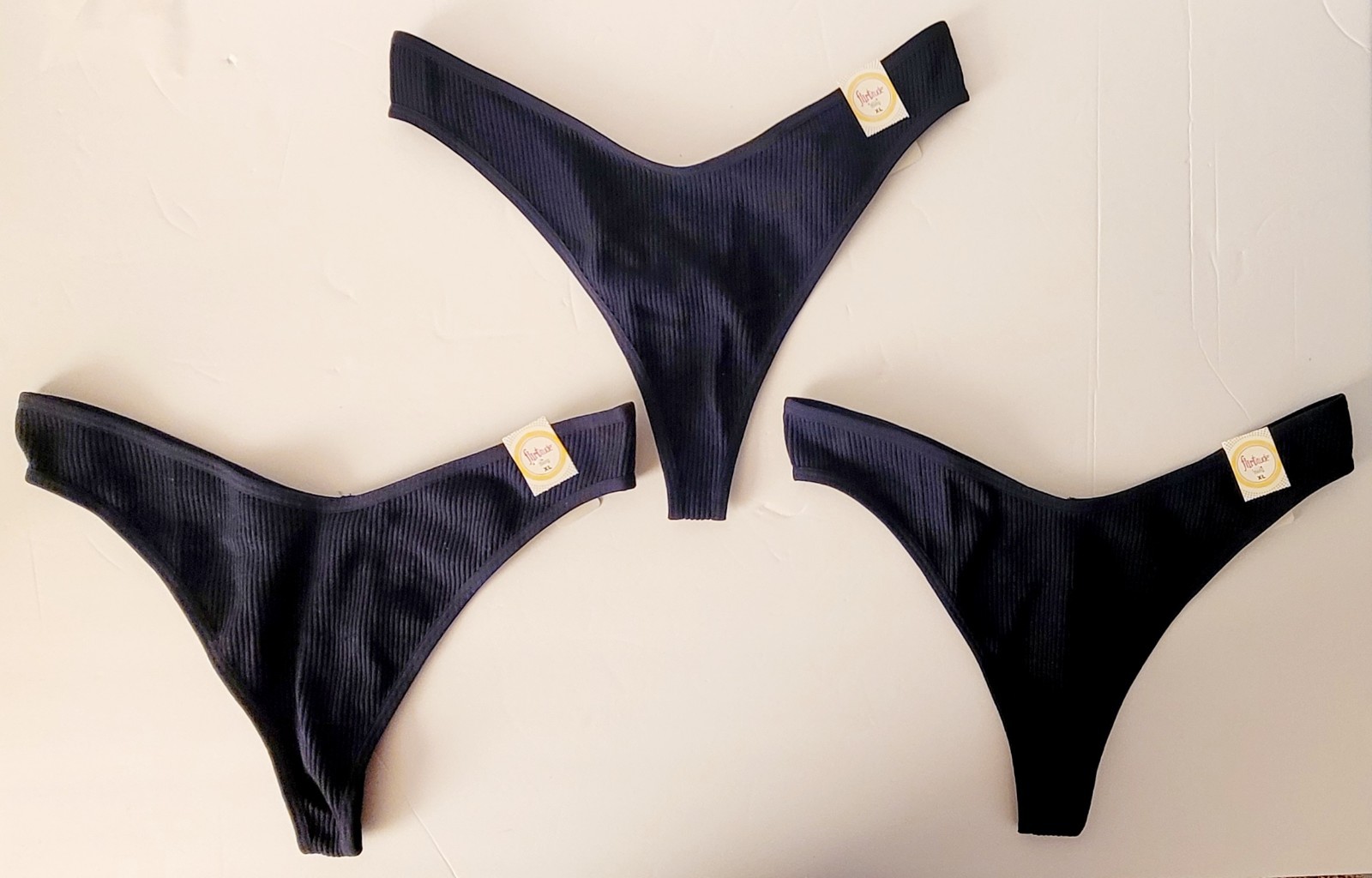 NWT Flirtitude Womens Thong Panty Lingerie, Flirtitude Women’s Thong, XL, 3 Pack