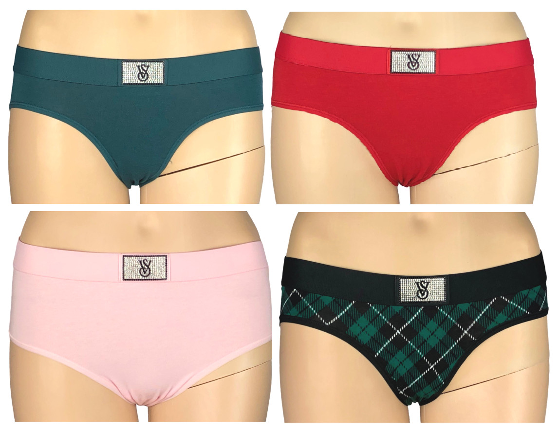VICTORIA’S SECRET SHINE PATCH HIPHUGGER PANTY STRAP BLING LOGO XS S M L XL XXL