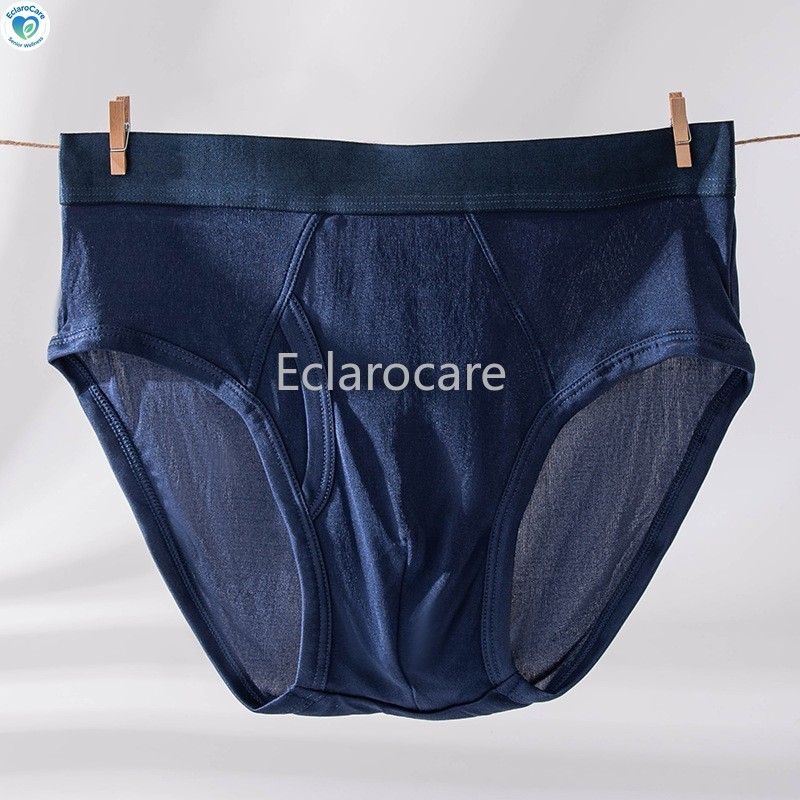 Men’s Briefs U-Shaped Antibacterial Mulberry Silk Double-Sided Knit Breathable