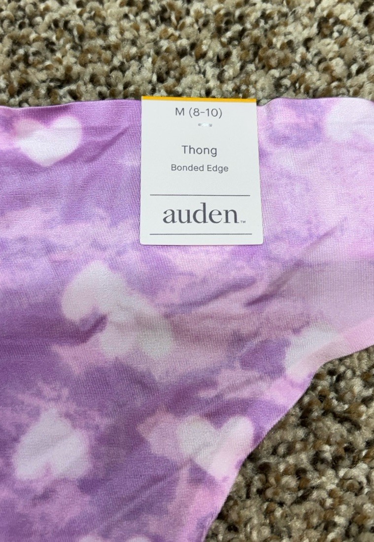 Auden “Light Mauve” Bonded Edge Thong. Size: Medium (8-10).