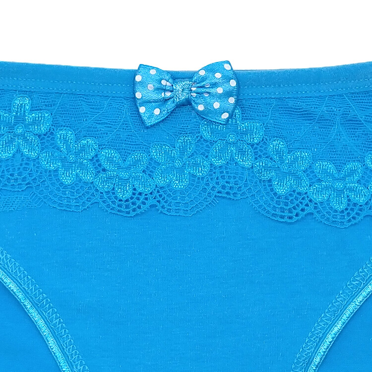Women’s Cute Cotton Bikini Briefs Knickers Lace Comfy Pretty Panties XS S 6 – 8