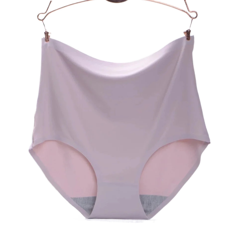Seamless Panties Plus Size High Waist Soft Stretch Breathable Underwear Fit