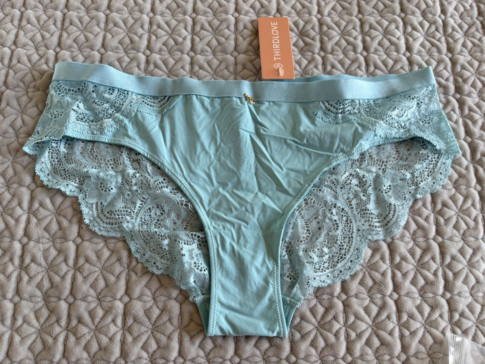 THIRD LOVE CHEEKY LACY PANTY SIZE LARGE NEW WITH TAGS