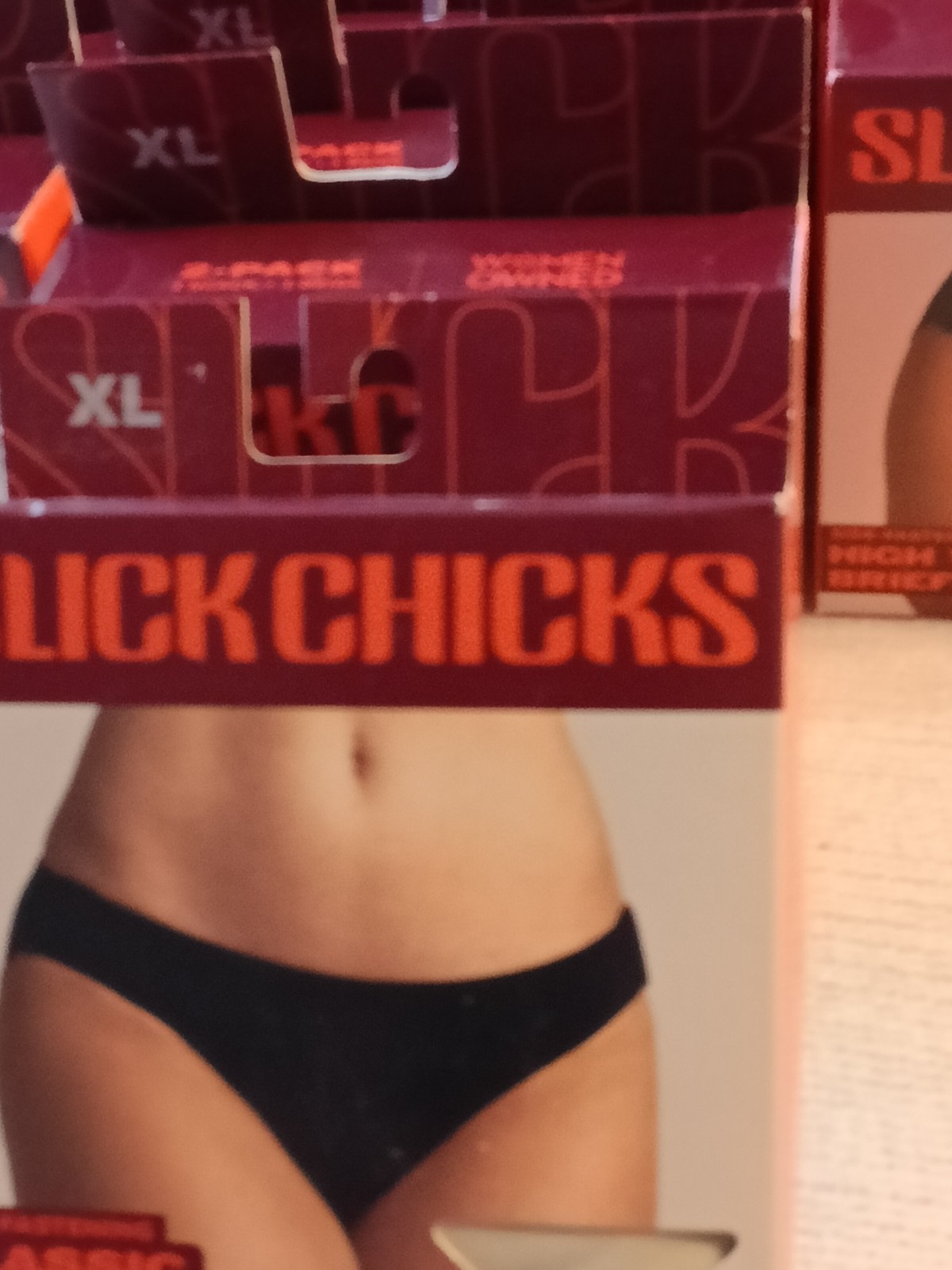 SLICK CHICKS Adaptive Classic Brief Panty Beige Sz Large Side Fastening 2 Pack