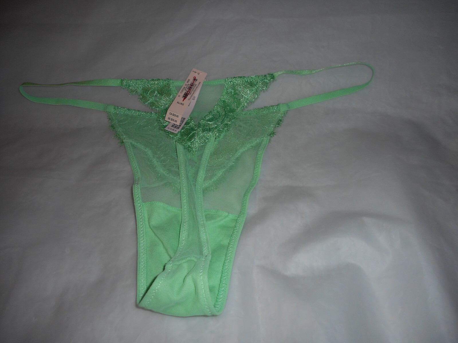 Victoria’s Secret Green X Cross Thong String Panty XL/XG