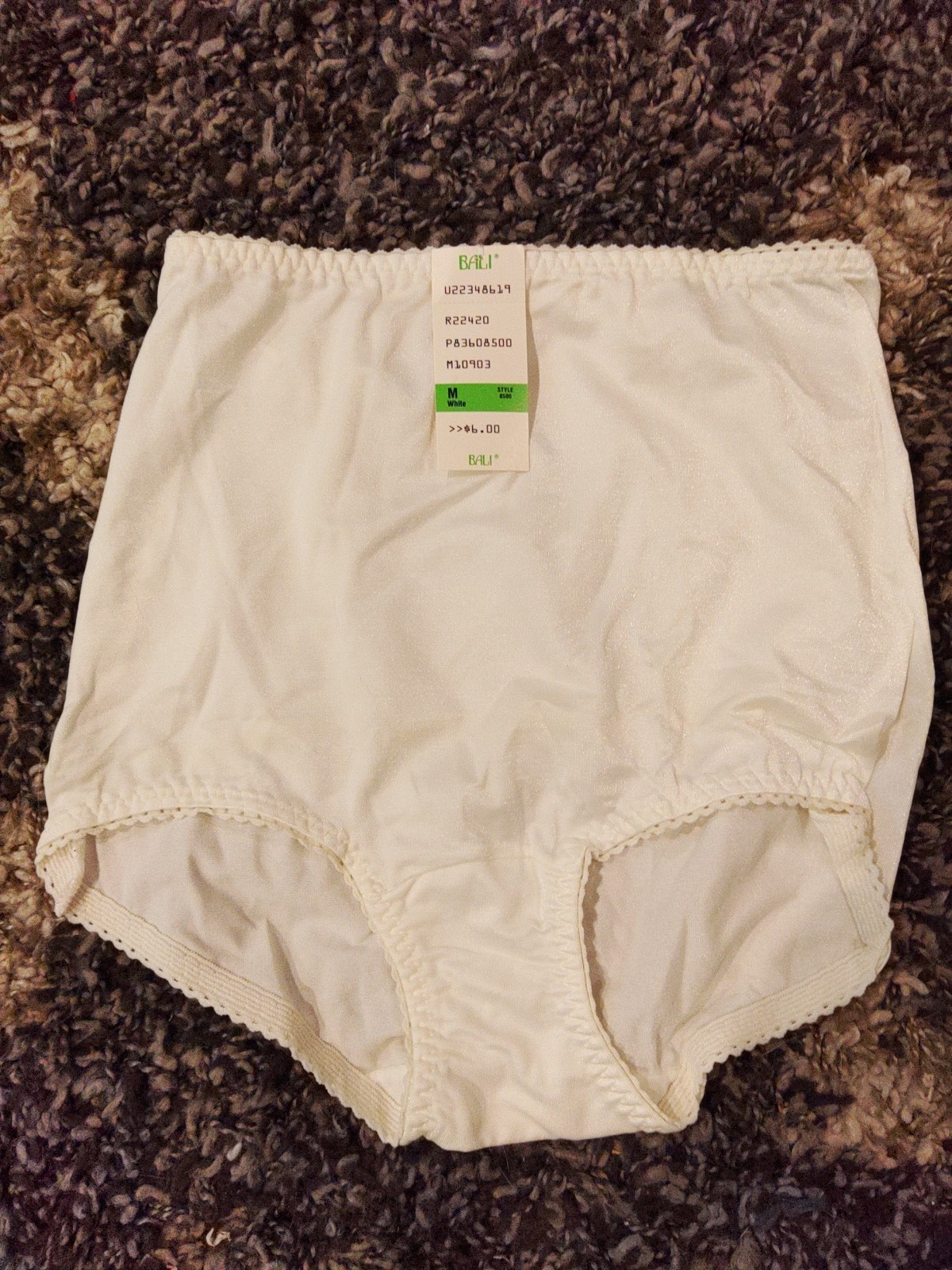 Bali Tummy Solutions Women Underwear Shaping Brief Firm Control Size 6 White