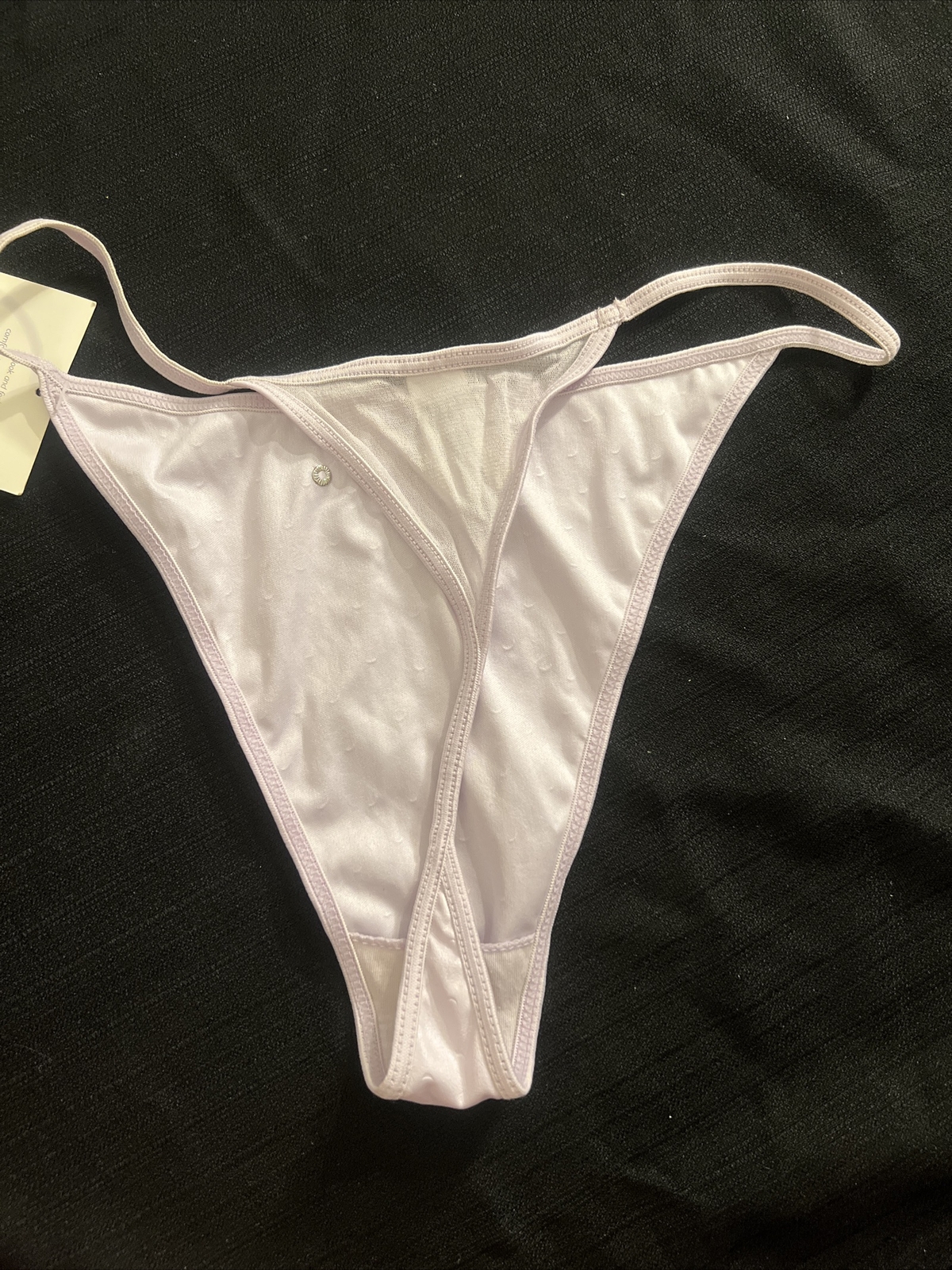 VTG WOMEN’S PANTIES THONGS CAPRICIA O’DARE SIZE 9 LIGHT PURPLE BODY100%POLYESTER