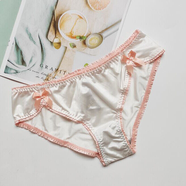 1/6 Pack Lot Womens Satin Panties Underwear Bowknot Lingeries Thong Brief Panty
