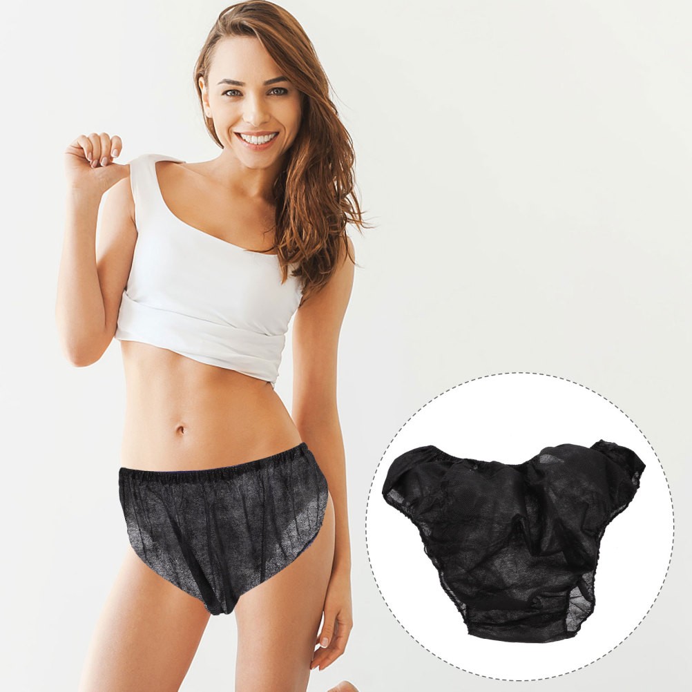 10Pcs Reusable Briefs Women Briefs Non-Woven Fabric Underwear for Travel Spa