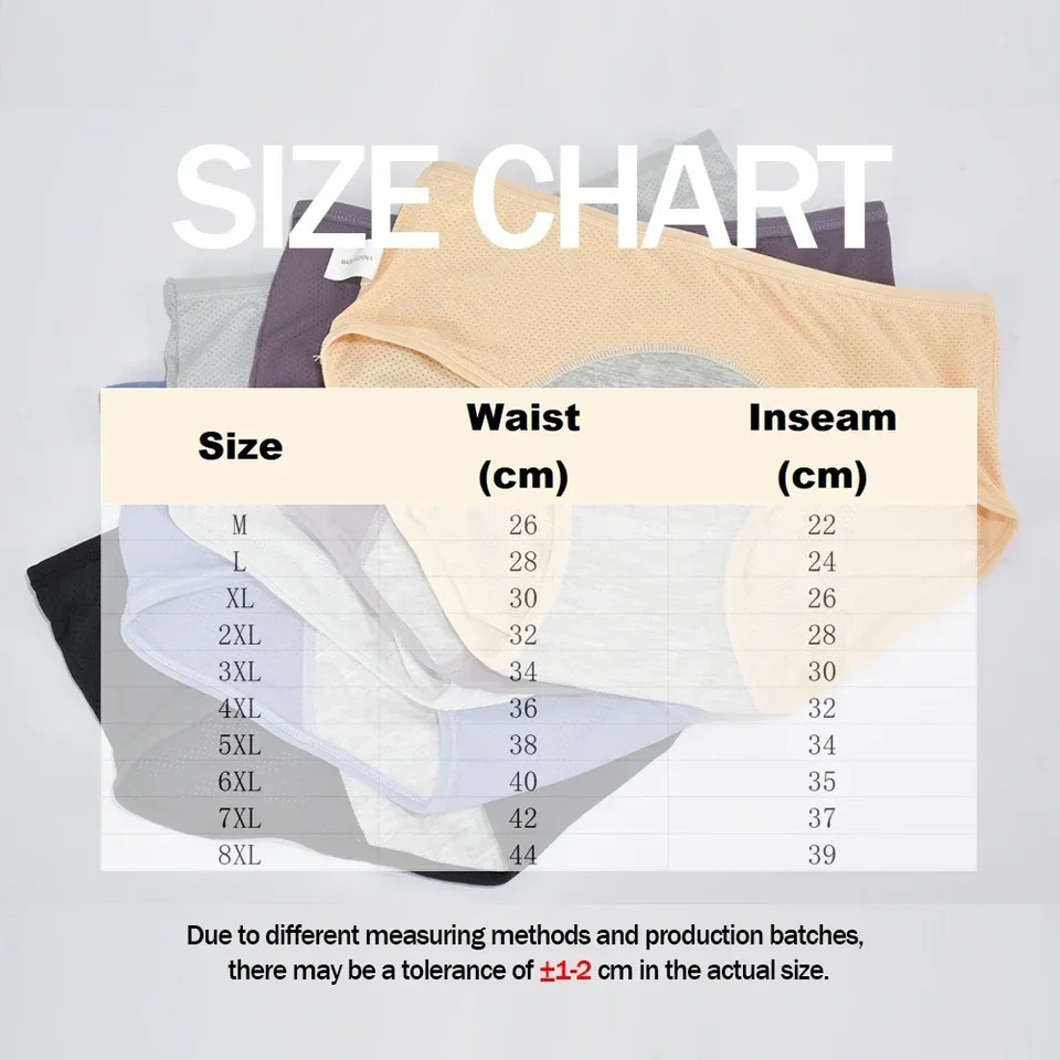 Mid Rise Menstrual Panties Briefs Leak Proof Solid Color Breathable Comfort Fit
