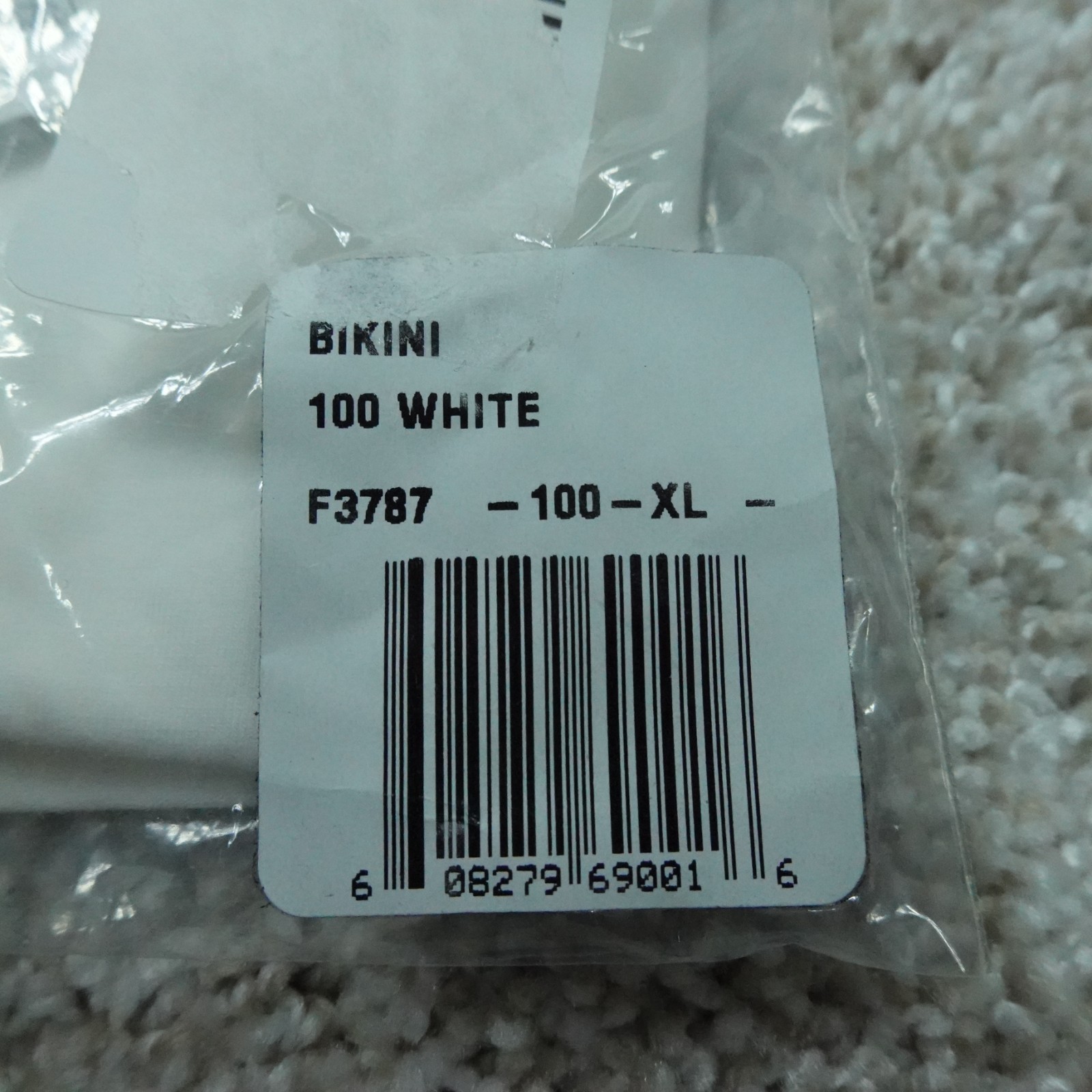Calvin Klein Underwear Womens Extra Large White Bikini F3787 1 Pair