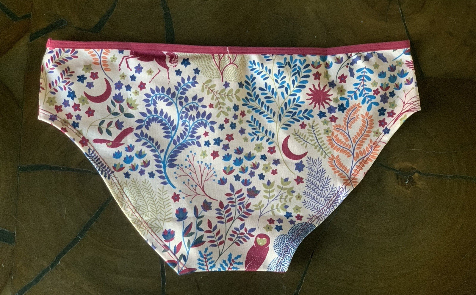 NWT Anthropologie The LyreBird Skin Seamless Printed Hipster Briefs Size S/M