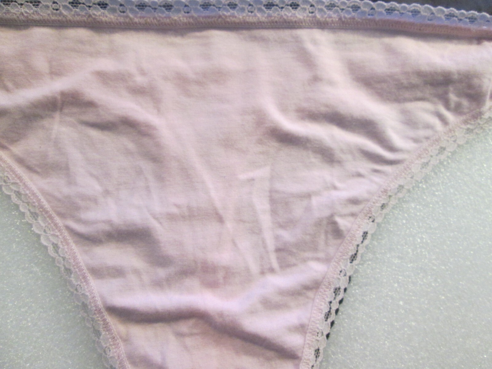 New 4 Ladies Thongs Cotton Panties💚Size XL💚Pink, Gray Dot, Black, Gray💚