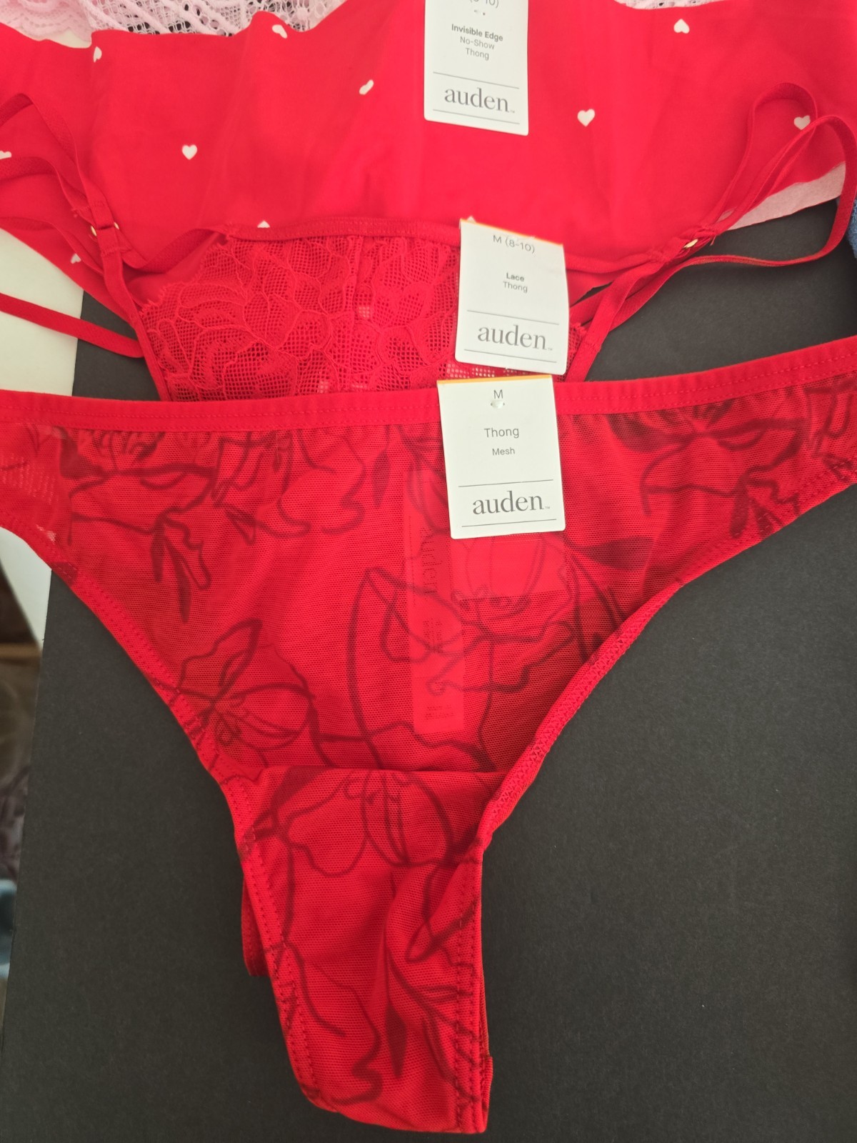 13 Auden Assorted Thong, Hipster, Underwear Womens Medium Stretch NWT