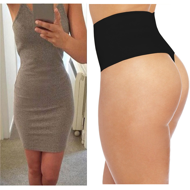 US Body Shaper Sexy Thong G String High Waist Tummy Control Invisible Shapewears