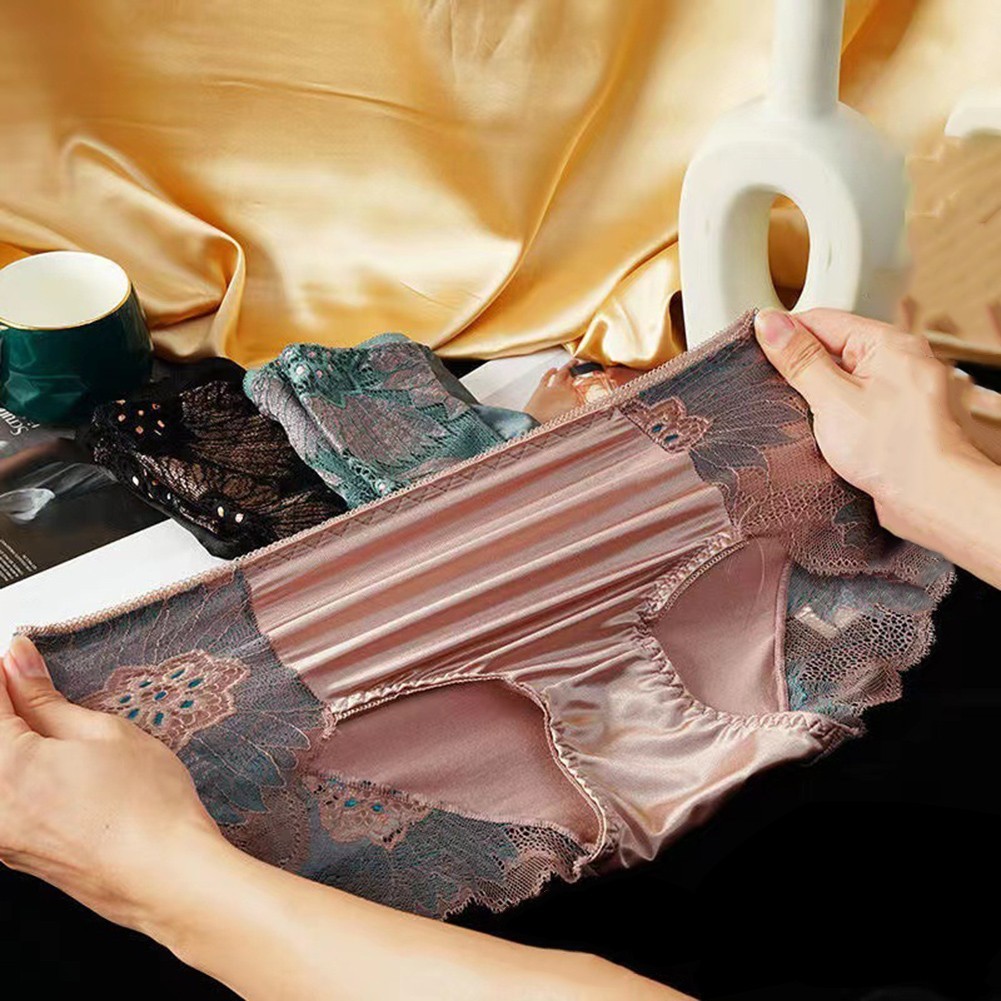 Sexy Brown Flower XL (Waist 27-30 inches) Panties US Seller