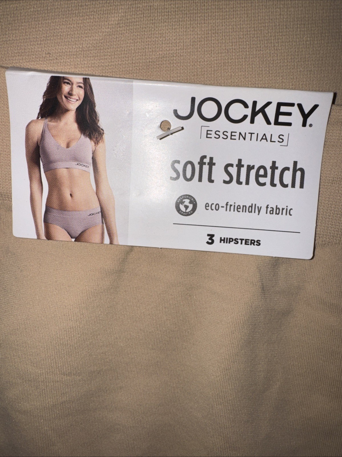 Jockey Hipster Soft Touch Seamfree Eco-Friendly Fabric 3 Pair Large NWT Hipster