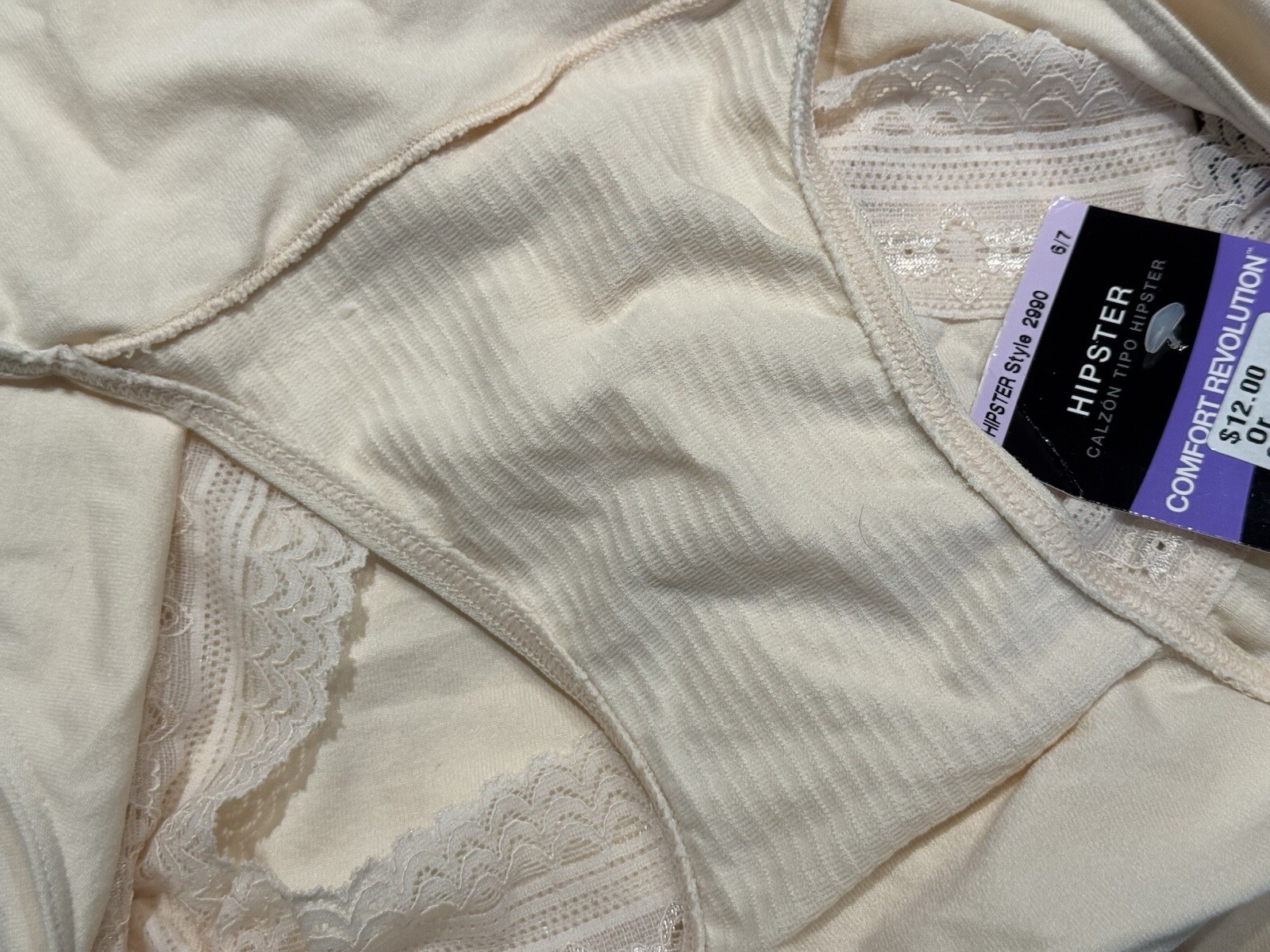 NWT Bali Comfort Revolution Hipster Panties 2990 Size 6/7 3 Pairs
