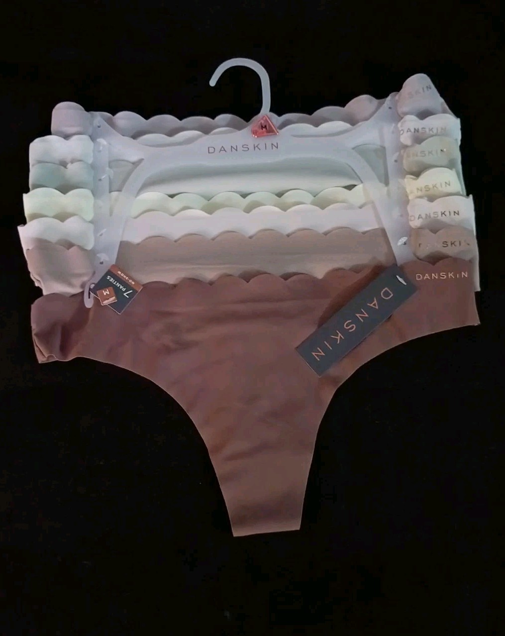 No Show Panties Danskin 7 Pack Size : M