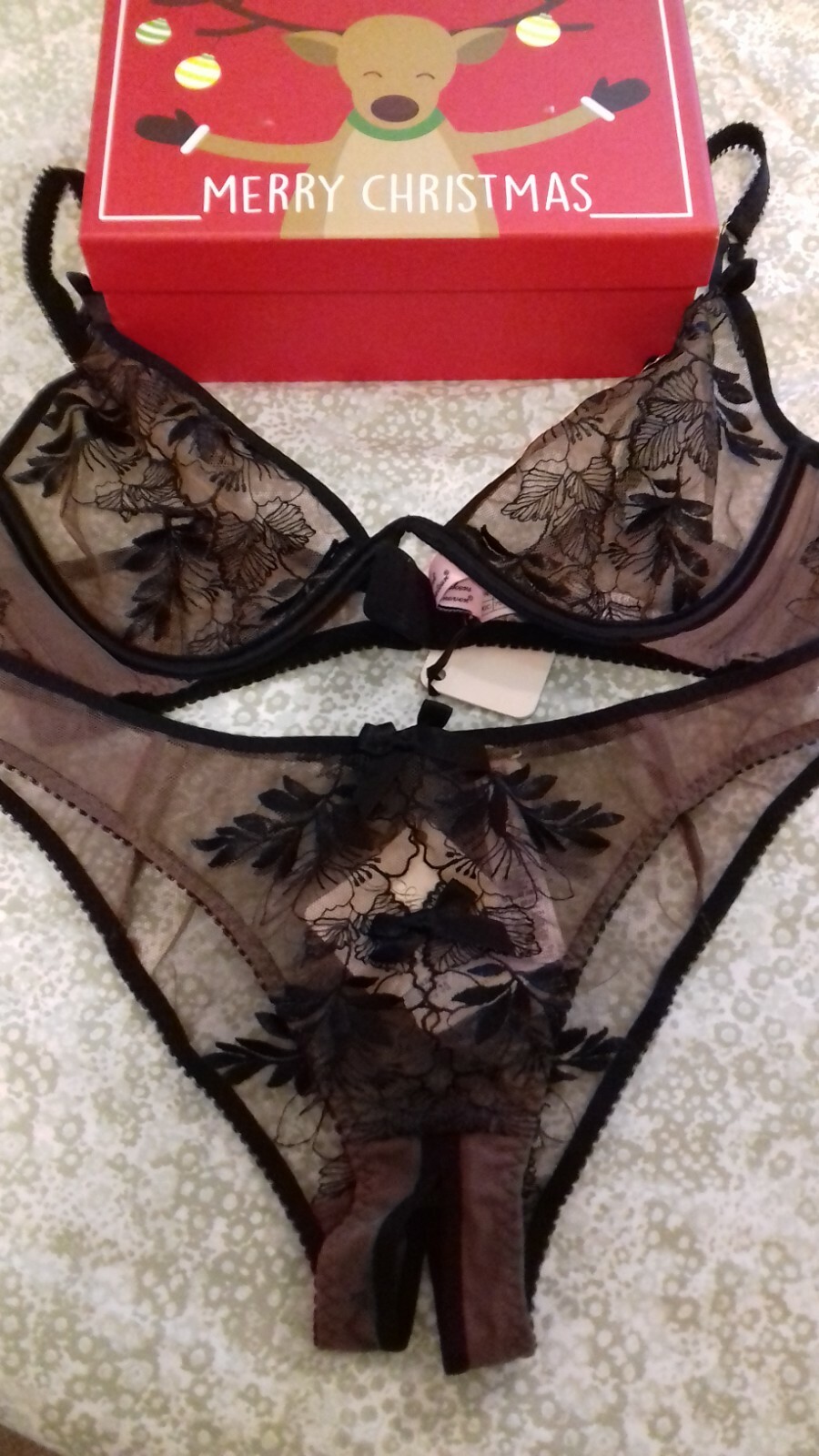 AGENT PROVOCATEUR PETRA BRA 32B/D/DD 34C & OUVERT OPEN BRIEF 4 LARGE UK 12 BNWT