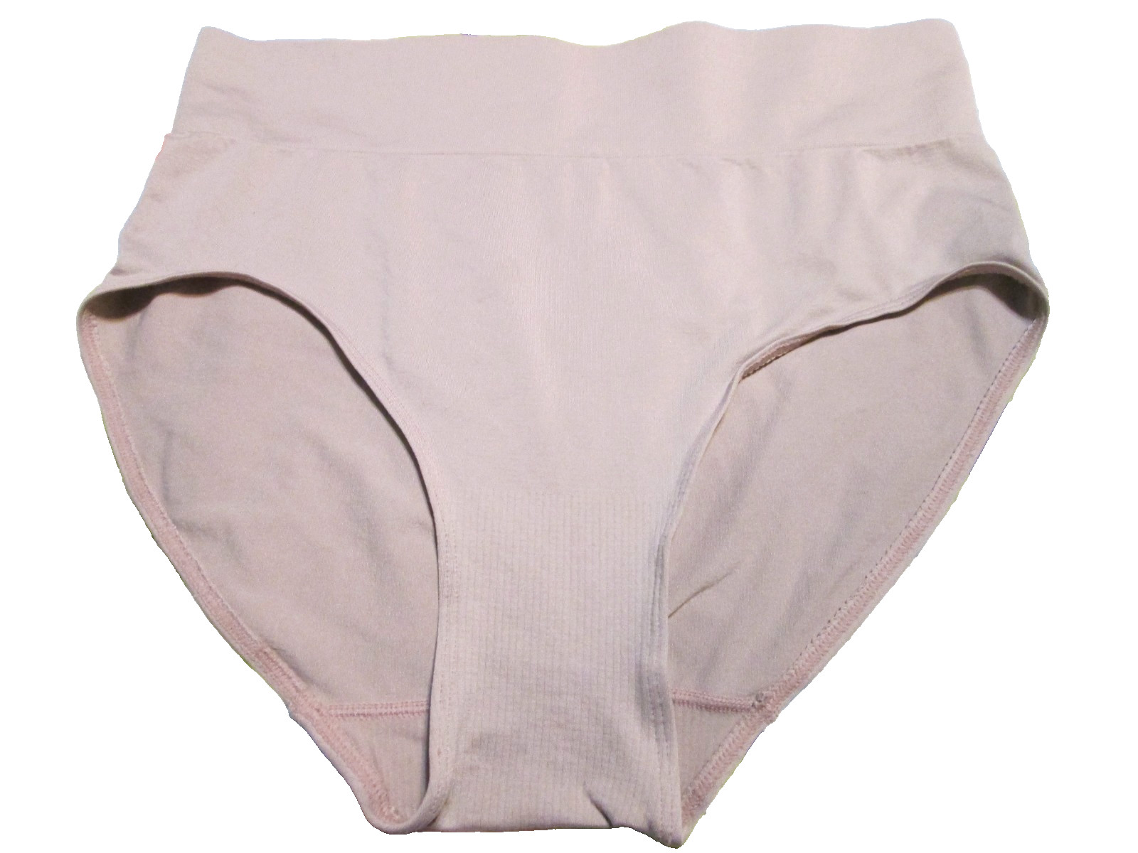 Hanes Ladies brief panty-sz 9-2XL-1 pr-taupe-no muffin top-NYLON-stretchy-NWOT